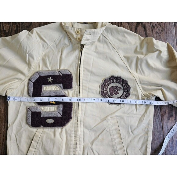 Vintage Single Stitch High School Letter Jacket Happ Track Football Stephens Lee - Picture 5 of 12
